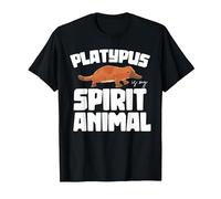 Ornithorynque Est Mon Animal Spirituel Drôle Ornithorynque T-Shirt, Homme, Noir, 3XL