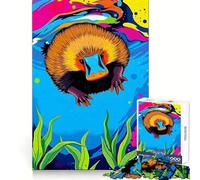 Ornithorynque Odyssée sous-Marine Puzzle 1000 Pièces pour Adultes Puzzle Détente Doux Image à Assembler Cadeau de Noël (38x52cm)