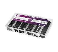 ORNO AE-13141 Lot de 100 gaines thermorétractables Noir