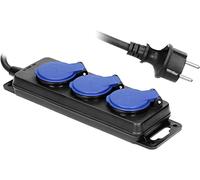 ORNO AE-13158 Multiprise Exterieur étanche avec 3 Prises Rallonge d'Atelier Câble en Caoutchouc (3m)