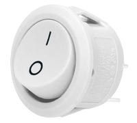 ORNO AE-13180 Interrupteur à Bascule, Rond, pour Voiture, Camion (blanc)