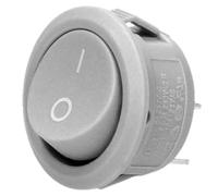 ORNO AE-13180 Interrupteur à Bascule Rond pour Voiture Camion (gris)