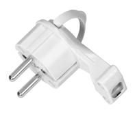 ORNO AE-13253 Fiche Male Prise Electrique Uni-Schuko avec Oeillet pour Prises Françaises et Schuko (blanc)
