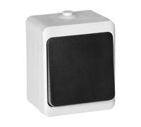 Orno Aquatic Mini Interrupteur à bascule en saillie pour pièce humide IP54 Noir/blanc