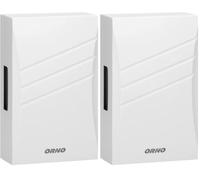 Orno BELIS Sonnette Filaire Electromécanique avec Transformateur Intégré 80dB Blanc 230V-8V (Lot de 2)