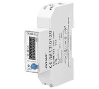 Orno Compteur de courant alternatif numérique LCD, affichage en 1 phase de la consommation d'énergie avec certificat Mid, 100 A Power Meter