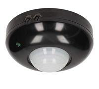 ORNO CR-203 LED Detecteur de Mouvement 360°1200 W Installation au Plafond Infrarouge Montage en Saillie (Noir)