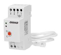 Détecteur crépusculaire - ORNO - Rail DIN - 3000 W - Capteur externe - Réglable de 2 à 100 lux