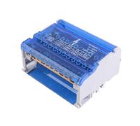 Orno – Bloc distribution répartiteur LZ-8202 pour rail DIN / tableau électrique 4 rangées (11 fils)