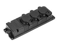 ORNO Multiprise Electrique Extérieur étanche 3 Prises (Mise à la Terre de Type Prise Allemande) Résistant aux Chocs, Ininflammable