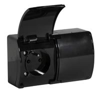 ORNO OE-7106 Prise Exterieure Etanche IP44 Montage en surface (noir)