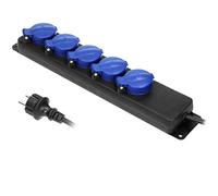ORNO OR-AE-13193(GS)/5M Multiprise Exterieur Prise Multiple pour Atelier extérieur IP44 5 Voies avec 5m de câble (5m) - Produit pour Le Marché Allemand