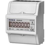 ORNO OR-WE-522 compteur monophasé, 80A, 230V, fréquence d'impulsion 1600
