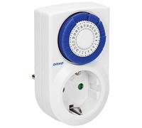 ORNO PRE-427 Minuterie mécanique Prise Schuko (Type F) 3500W, minuterie d'intervalle de 30 Min