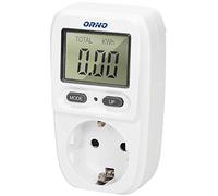 Orno WAT-419(GS) Compteur Electrique pour Prise Compteur de Coût Energétique Avec Ecran LCD, Puissance Maximale 3680W - Produit Pour Marché Allemand