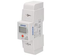 ORNO WE-503 Compteur Electrique Monophasé 80A Indicateur Supplémentaire Sortie d'Impulsion RESET 2 Modules pour DIN TH-35mm