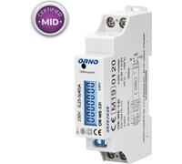 Orno WE-521 LCD Compteur numérique de courant alternatif Affichage monophasé de la consommation d'électricité avec certificat MID et sortie d'impulsions