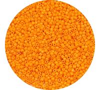 ORNSHIZI Perles de rocaille orange de 2 mm 12/0, 50 g, environ 5000 perles de rocaille pour la fabrication de bracelets, boucles d'oreilles, colliers, bijoux