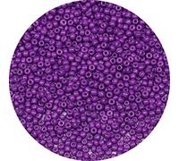 ORNSHIZI Perles de rocaille violettes de 2 mm 12/0, 50 g, environ 5000 perles de rocaille pour la fabrication de bracelets, boucles d'oreilles, colliers, bijoux