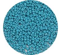 ORNSHIZI Perles plates bleu aqua de 4 mm, 50 g, environ 780 perles de rocaille pour la fabrication de bracelets, boucles d'oreilles, colliers, bijoux