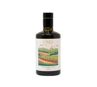 Oro Campania - Huile d'Olive Extra Vierge, Monocultivar Itrana, 100% Italien, Extraction à Froid, Fruité Riche avec des Notes de Tomate Verte, Amande et Artichaut, 6x500 ml