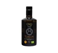 Oro Campania - Turion Huile d'Olive Vierge Extra DOP Colline Salernitane Biologique, 100% italien, extrait à froid, goût intense avec des notes d'artichaut, salade et amande, 500 ml