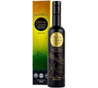 ORO DE CANAVA | Huile d'olive extra vierge de qualité supérieure de Jaén, appellation d'origine Sierra Mágina, variété Picual, récolte précoce, bouteille en verre de 500 ml avec coffret cadeau, idéal
