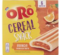 Oro Saiwa Cereal Snack Arancia Cereal Biscuits à céréales avec garniture orange 162 g