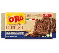 3 x Oro Saiwa Cruscoro Frollino Integrale al cacao con gocce di cioccolato biscuits à grains entiers avec cacao et pépites de chocolat biscuits
