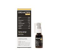 Oroactifs Format Spray - Complement Alimentaire Maux de Gorge - Miel, Huile Essentielle Menthe Poivrée & Ravintsara, Vitamine C & Vitamine D - Aragan - 15ml
