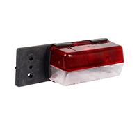 OROK - 640234 - Feu Encombrement Remorque Bicolore 55x40 mm - Entraxe 68 mm - Feu Gabarit Latéral Rouge & Blanc - Avec Semelle - Signalisation Remorque Utilitaire