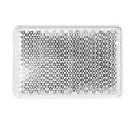 OROK - Catadioptre rectangulaire adhésif/Réflecteur rectangulaire, cataphote - Coloris : Blanc - Dimensions : 57x39mm - Forme : Rectangulaire - 1 pièce - Accessoires universels pour remorque