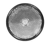OROK - Catadioptre Rond à Fixer (Trou Central) / Réflecteur Rond, cataphote - Coloris : Blanc - Diamètre : 60mm - Forme : Ronde - 1 pièce - Accessoires universels pour remorque