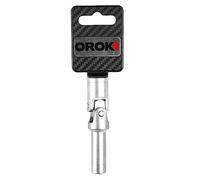 OROK - Douille à Bougie articulée - 3/8" - 9 mm - Préchauffage - Permet Le Montage et Le démontage des Bougies de préchauffage - pour Les endroits Difficiles d'accès - Articulation vissée