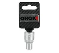 OROK - Douille Empreinte étoile - Jeu de Douille - Type E 10mm - en Acier Chrome Vanadium - Douille étoile 1/2" - Pratique et Facile à Utiliser - pour Les Professionnels et bricoleurs - Robuste