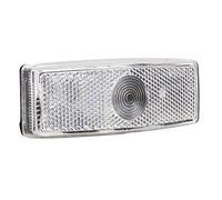 OROK - Feu de Position Blanc pour remorque/Feu de gabarit Blanc - A Fixer - Ampoule témoin T10/5W Non fournie - Dimensions : 110 x 24 x 42mm - Entraxe : 45mm - Feu de Position Fourgon