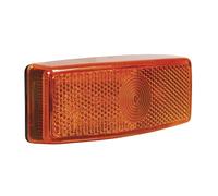 OROK - Feu de position orange pour remorque/Feu de gabarit orange - A fixer - Ampoule témoin T10/5W non fournie - Dimensions : 110 x 24 x 42mm - Entraxe : 45mm - Feu de position fourgon