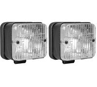 OROK - Feux de recul avec Bride/A Fixer sur étrier ou Fixation avec Bride - Dimensions : 87 x 77mm - Entraxe : 55mm - Ampoule P21W fournie - Convient à Tous Types d'utilisations.. (Lot de 2)