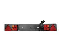 OROK - Kit de signalisation - Plaque de signalisation pour Porte vélo ABS 1m - Longueur Alimentation : 4m - Contient : 2 lanternes (4 Fonctions), 2 Triangles réfléchissants