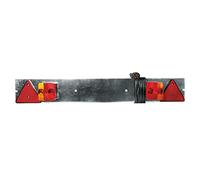 OROK - Kit de signalisation - Plaque de signalisation pour Porte vélo Acier galvanisé 1m - Longueur Alimentation : 4m - Contient : 2 lanternes (4 Fonctions), 2 Triangles réfléchissants