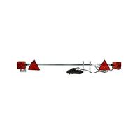 OROK - Kit de signalisation - Rampe de signalisation Extensible 1.40m à 2.10m - Long. Alimentation : 7.5m -Contient : 2 lanternes (1x 3 fonct. et 1x 4 fonct.) - Feu de signalisation Extensible