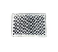 OROK - Lot de 4 catadioptres rectangulaire adhésif/Réflecteur rectangulaire, cataphote - Coloris : Blanc - Dimensions : 57x39mm - Forme : Rectangulaire - 4 pièces