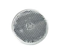 OROK - Lot de 4 catadioptres Rond adhésif/Réflecteur Rond, cataphote - Coloris : Blanc - Diamètre : 60mm - Forme : Ronde - 4 pièces - Accessoires universels pour remorque