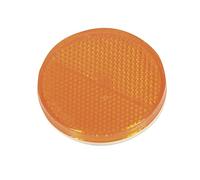 OROK - Lot de 4 catadioptres Rond adhésif/Réflecteur Rond, cataphote - Coloris : Orange - Diamètre : 60mm - Forme : Ronde - 4 pièces - Accessoires universels pour remorque