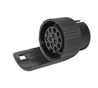 OROK - Mini Adaptateur pour Prise remorque - 7 Broches mâle / 13 Broches Femelle - 1 pièce - Plastique - Convient à Tous Types de véhicules - Accessoires universels pour remorque