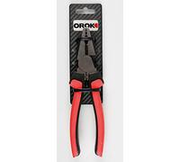 OROK - Pince Universelle - 8" - Longueur: 200 mm - Dimensions: 8" 200mm - Acier Carbone - Poignée en Plastique - Couleur poignée: Rouge et Noir - Permet de serrer Tous Types d'objets - Robuste