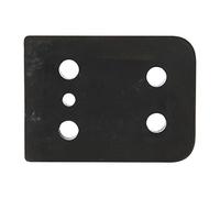 OROK - Semelle de Fixation Droite/pour feu d'encombrement latéral Bicolore Rouge et Blanc & Feu de gabarit Bicolore - Dimensions : 60 x 42mm - A Fixer - Feux latéraux pour Auto