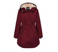 Orolay Blousons Coupe-vent Printemps Manteau Chaud Mi-long D'extérieur pour Femme Rouge M