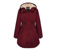 Orolay Blousons Coupe-vent Printemps Manteau Chaud Mi-long D'extérieur pour Femme Rouge XXL