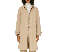 Orolay Trench-Coat Mi-Long à Boutonnage Simple pour Femme Manteau D'extérieur Coupe-Vent à Revers Classique Kaki S